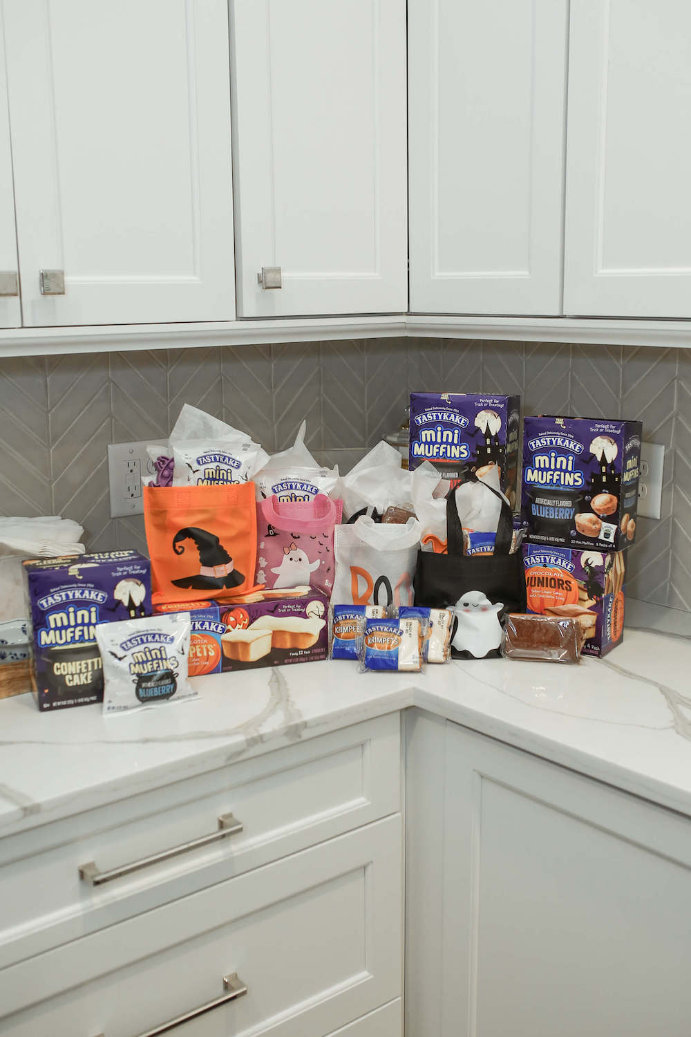 tastykake treats sitting on kitchen counter