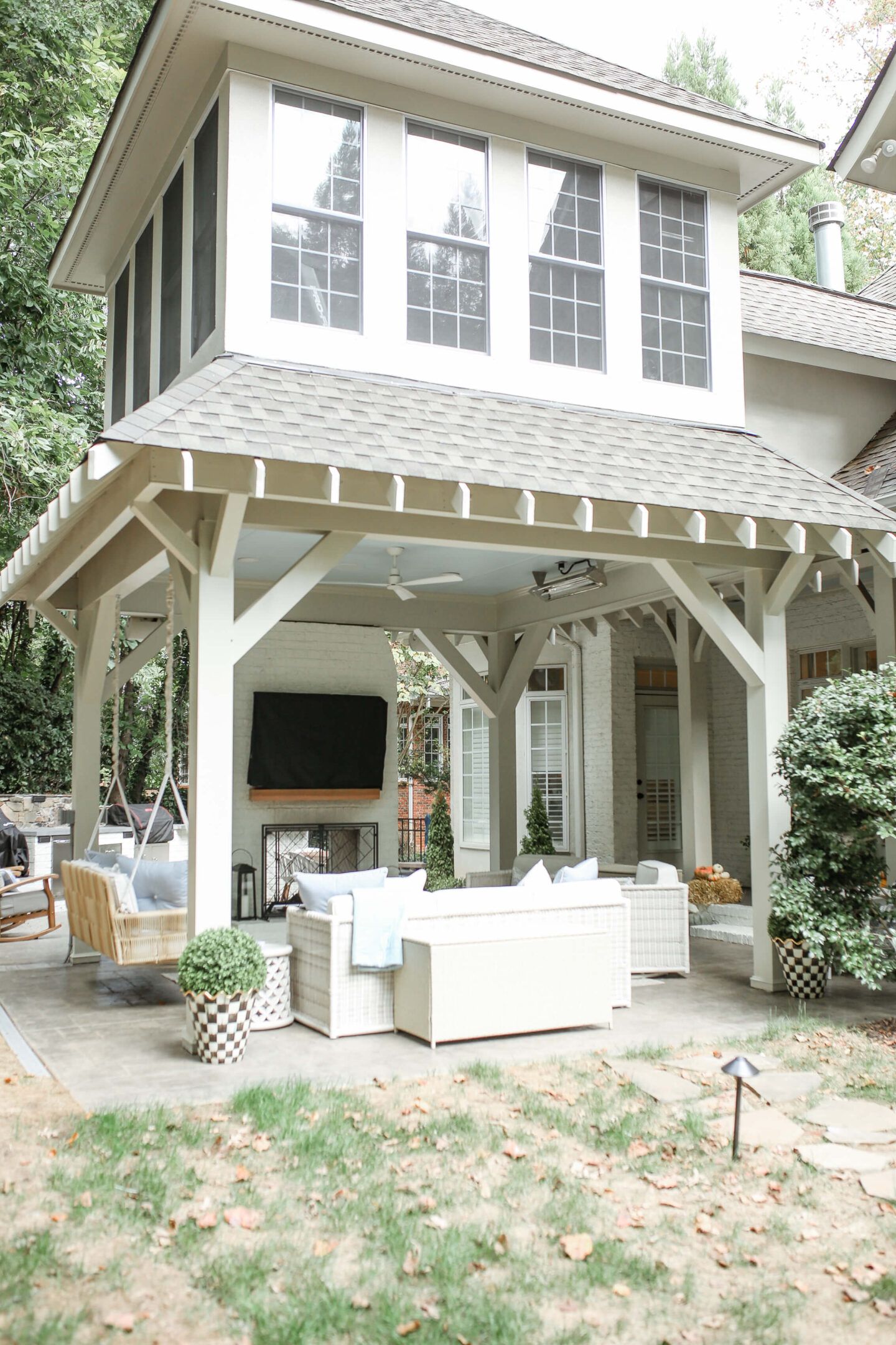 exterior of home with back patio