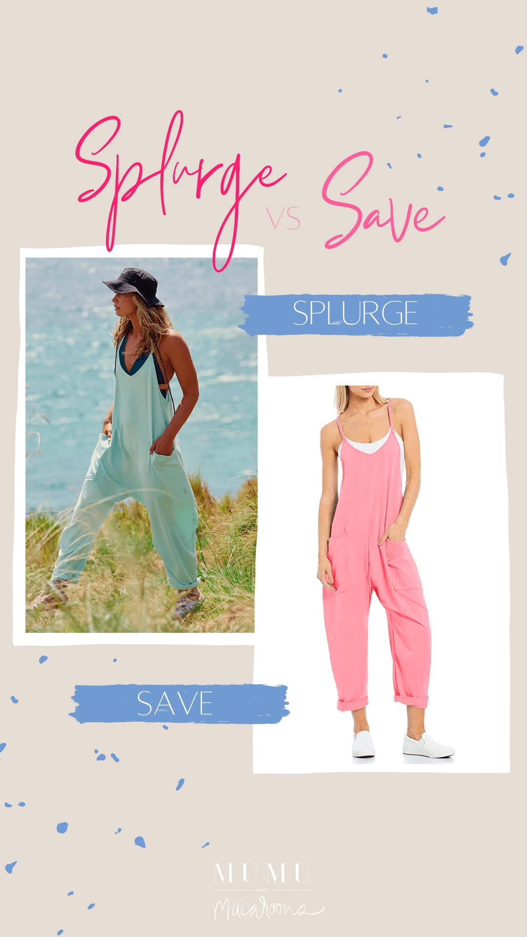 save vs. splurge free people amazon dupes graphic hot shot onesie dupe